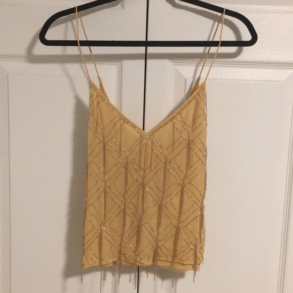 Beautiful free people gatsby cami in mango🌼